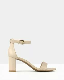 Betts Seduce Low Block Heels Nude