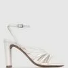 Betts Skiva Square Toe Heeled Sandals White