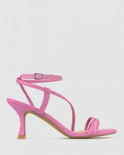 Betts Lake Low Stiletto Sandals Pink