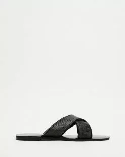Billini Kacee Black Raffia
