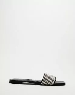 Billini Andres Black & White Raffia -Sandals Sales Shop http3A2F2Fstatic.theiconic.com .au2Fp2Fbillini 6726 8133431 3