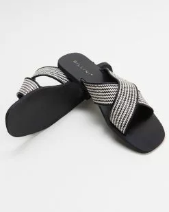 Billini Kacee Black & White Raffia -Sandals Sales Shop http3A2F2Fstatic.theiconic.com .au2Fp2Fbillini 9389 2133431 4