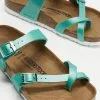 Birkenstock Mayari Birko Flor Regular - Women's Icy Metallic Emerald