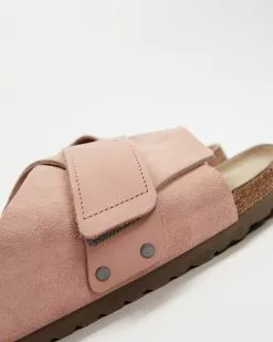 Birkenstock Kyoto Soft Footbed Suede Nubuck Leather Narrow - Women's Soft Pink -Sandals Sales Shop http3A2F2Fstatic.theiconic.com .au2Fp2Fbirkenstock 0601 2400841 3