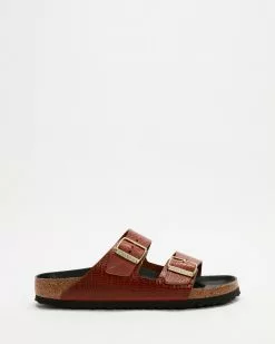 Birkenstock Arizona Embossed Smooth Leather Narrow - Women's Cognac -Sandals Sales Shop http3A2F2Fstatic.theiconic.com .au2Fp2Fbirkenstock 0629 9300841 2