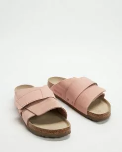 Birkenstock Kyoto Soft Footbed Suede Nubuck Leather Narrow - Women's Soft Pink
