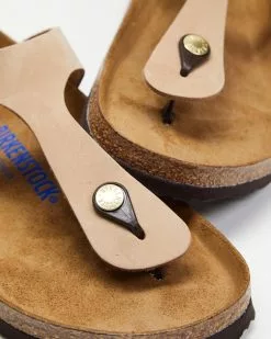 Birkenstock Gizeh Soft Footbed Nubuck Leather Regular - Women's Sandcastle -Sandals Sales Shop http3A2F2Fstatic.theiconic.com .au2Fp2Fbirkenstock 1178 7558741 3