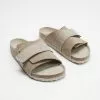 Birkenstock Kyoto Suede Leather Soft Footbed Regular - Women's Grey Taupe Suede & Nubuck