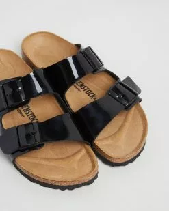 Birkenstock Arizona Birko-Flor Patent Sandals Black Patent
