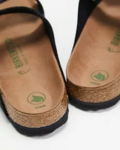 Birkenstock Arizona BirkiBuc Microfibre Vegan Regular - Women's Black -Sandals Sales Shop http3A2F2Fstatic.theiconic.com .au2Fp2Fbirkenstock 1248 5264941 3