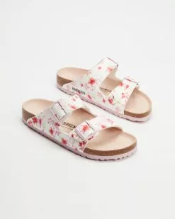 Birkenstock Arizona Bf Blossom Narrow Fit - Women's White