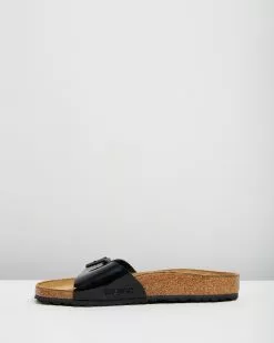 Birkenstock Madrid Birko-Flor Regular Fit - Women's Black Patent -Sandals Sales Shop http3A2F2Fstatic.theiconic.com .au2Fp2Fbirkenstock 1557 8790211 4