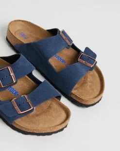 Birkenstock Arizona SFB Regular Suede Leather Navy