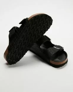 Birkenstock Arizona Embossed Semi Exquisite Leather Regular - Women's Black Croc -Sandals Sales Shop http3A2F2Fstatic.theiconic.com .au2Fp2Fbirkenstock 1677 8558741 4