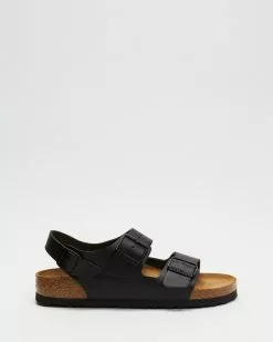 Birkenstock Milano Smooth Leather Narrow - Women's Black
