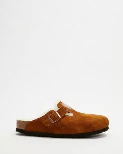 Birkenstock Boston Shearling Narrow - Women's Mink