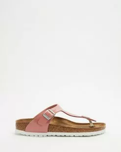 Birkenstock Gizeh Birko-Flor Narrow Sandals - Women's Patent Old Rose