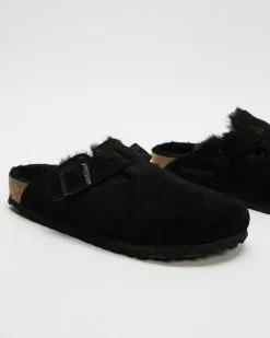 Birkenstock Boston Shearling Narrow - Women's Black