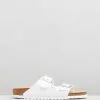 Birkenstock Womens Arizona Birko-Flor Narrow Sandals White
