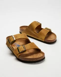 Birkenstock Arizona Soft Footbed Regular - Unisex Ochre Oiled Leather