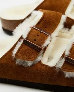 Birkenstock Arizona Shearling Suede Leather Regular - Women's Mink -Sandals Sales Shop http3A2F2Fstatic.theiconic.com .au2Fp2Fbirkenstock 3840 2747431 3