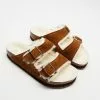 Birkenstock Arizona Shearling Suede Leather Regular - Women's Mink