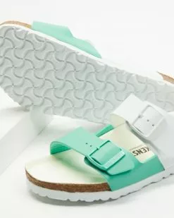 Birkenstock Arizona Split Birko-Flor Regular - Women's White & Bold Jade -Sandals Sales Shop http3A2F2Fstatic.theiconic.com .au2Fp2Fbirkenstock 4353 0364941 4