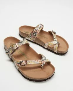 Birkenstock Mayari Ethno Birko-Flor Microfibre Vegan Regular - Women's Mocca