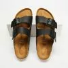 Birkenstock Womens Arizona Smooth Leather Narrow Sandals Black Smooth Leather