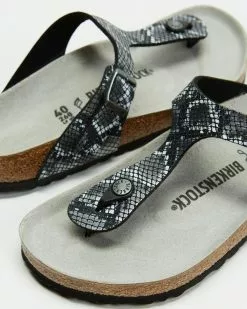 Birkenstock Gizeh Birko-Flor Regular - Women's Python Black -Sandals Sales Shop http3A2F2Fstatic.theiconic.com .au2Fp2Fbirkenstock 4619 2496541 4