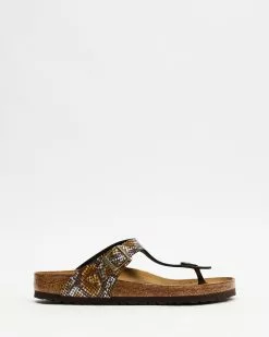 Birkenstock Gizeh Birko-Flor Regular - Women's Python Brown -Sandals Sales Shop http3A2F2Fstatic.theiconic.com .au2Fp2Fbirkenstock 4698 3496541 2