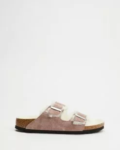 Birkenstock Arizona Shearling Suede Leather Narrow - Women's Lavender Blush -Sandals Sales Shop http3A2F2Fstatic.theiconic.com .au2Fp2Fbirkenstock 5778 7346541 2