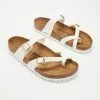 Birkenstock Mayari Patent Birko-Flor Regular - Women's White