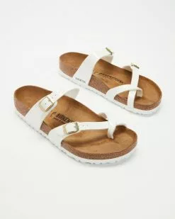 Birkenstock Mayari Patent Birko-Flor Regular - Women's White