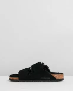Birkenstock Arizona Suede Leather Sheepskin Lined Regular Sandals Black -Sandals Sales Shop http3A2F2Fstatic.theiconic.com .au2Fp2Fbirkenstock 7272 619386 4