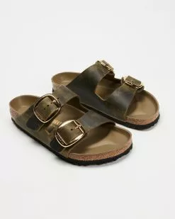 Birkenstock Arizona Big Buckle Regular Fit - Women's Jade Oiled Leather