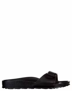 Birkenstock Womens Madrid Rubber Narrow Slides Black