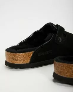 Birkenstock Boston Shearling - Unisex Black Suede Leather -Sandals Sales Shop http3A2F2Fstatic.theiconic.com .au2Fp2Fbirkenstock 7614 9473021 4