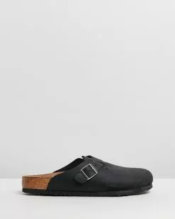 Birkenstock Boston Regular - Unisex Oiled Leather Black
