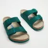 Birkenstock Arizona SFB Regular - Women's Suede Leather Dark Teal
