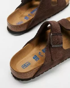 Birkenstock Arizona Soft Footbed Regular - Unisex Roast Nubuck Leather -Sandals Sales Shop http3A2F2Fstatic.theiconic.com .au2Fp2Fbirkenstock 9128 6752251 4