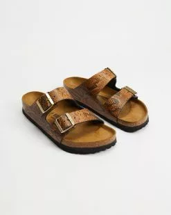 Birkenstock Arizona Snake Leather Regular - Women's Brown
