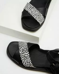 Bueno Jayleen Black & White Leopard -Sandals Sales Shop http3A2F2Fstatic.theiconic.com .au2Fp2Fbueno 9149 9779431 3