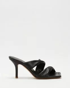 CAMILLA AND MARC Twister Mules Black