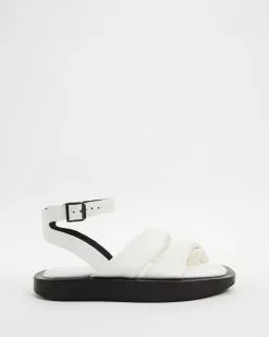 CAMILLA AND MARC Twister Flat Sandals White