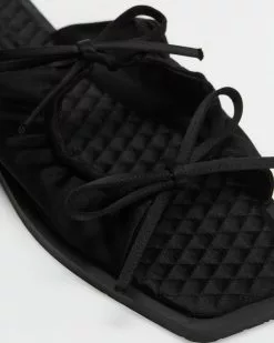 Carlotha Ray Raso Knot Slip-On Sandals Black -Sandals Sales Shop http3A2F2Fstatic.theiconic.com .au2Fp2Fcarlotha ray 6465 5966621 4