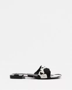 Caverley Harry Slide - Cow Print Pony