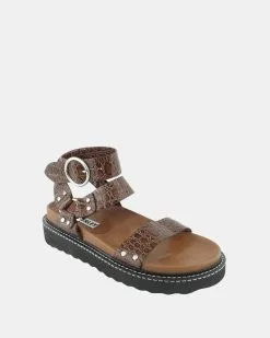 Caverley Burt Sandal Chocolate Croc -Sandals Sales Shop http3A2F2Fstatic.theiconic.com .au2Fp2Fcaverley 0701 1733741 3