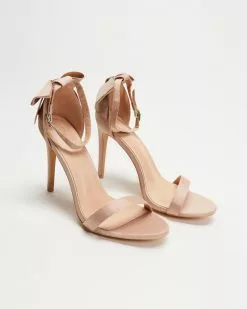Chi Chi London Strappy Stiletto Heel Sandals with Bow Back Champagne -Sandals Sales Shop http3A2F2Fstatic.theiconic.com .au2Fp2Fchi chi london 3699 6600331 3