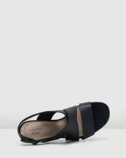 Clarks Jocelynne Bao Black Leather -Sandals Sales Shop http3A2F2Fstatic.theiconic.com .au2Fp2Fclarks 4229 3819631 6